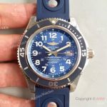 Breitling Super Ocean Heritage SS Blue Rubber Replica Watch - Swiss Breitling